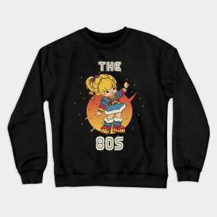 80s girl retro Crewneck Sweatshirt